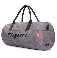 Спортивная сумка Poolparty GymBag (серая)