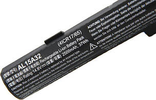 Оригінальна акумуляторна батарея для ноутбука Acer 14.8 V, 2500mAh, 37Wh - AL15A32 - АКБ, фото 3