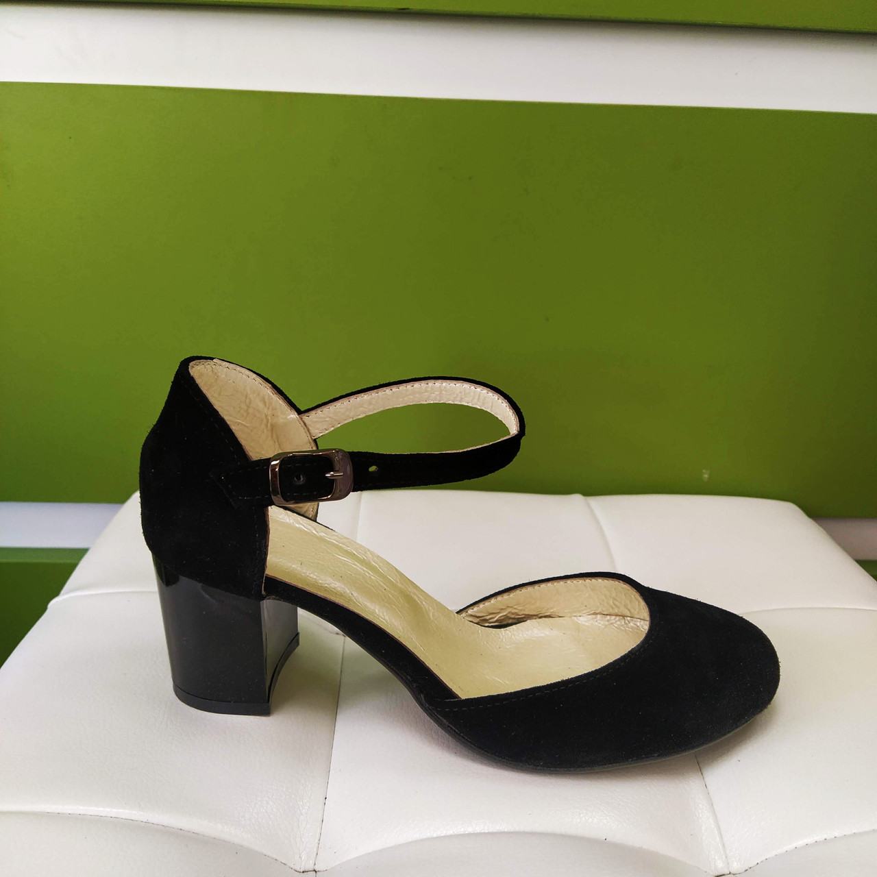 STTOPA 36-24 см. Туфлі шкіряні. Каблук 6 див. С7-30-36-6 Чорні, фото 1