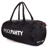 Спортивная сумка Poolparty GymBag (черная)