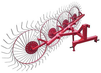 Граблі до трактора ворушилки 4-колісні (Н)