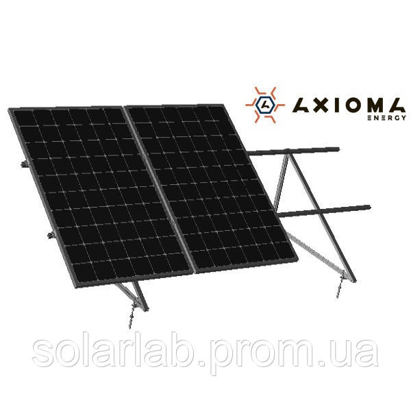 AXIOMA energy Система кріплень на 3 панелі під кутом до даху 35 мм, алюміній 6005 Т6 і оцинкована сталь,