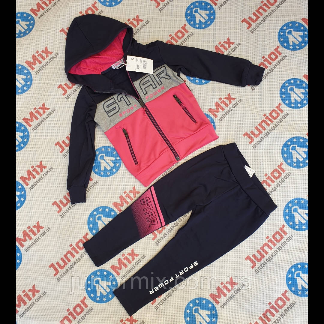 Трикотажні дитячі спортивні костюми трикотажластик для дівчаток оптом GRACE 116-146 см