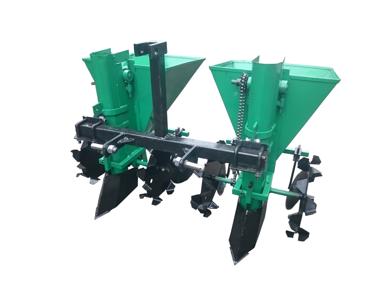 Картоплесаджалка дворядна для мінітрактора КСН-68 (3 точки), фото 1