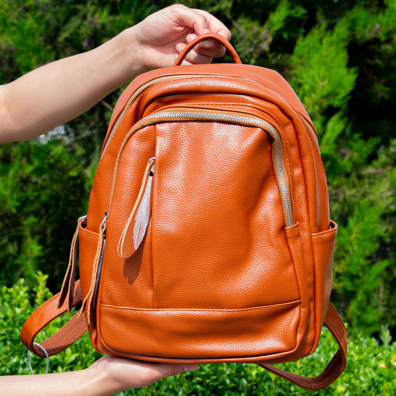 Рюкзак міський, шкільний з екошкіри