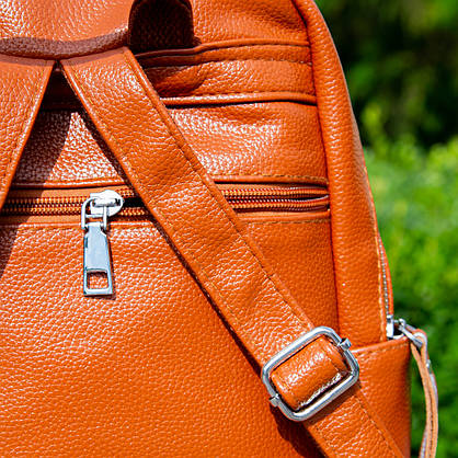 Рюкзак міський, шкільний з екошкіри, фото 4