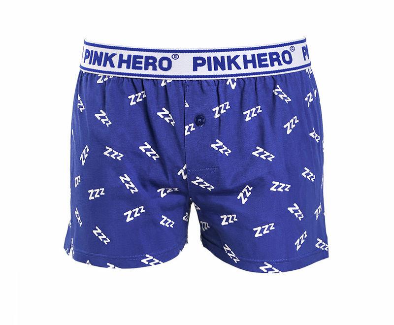 Сімейні чоловічі труси Pink Hero сині з принтом Zzz