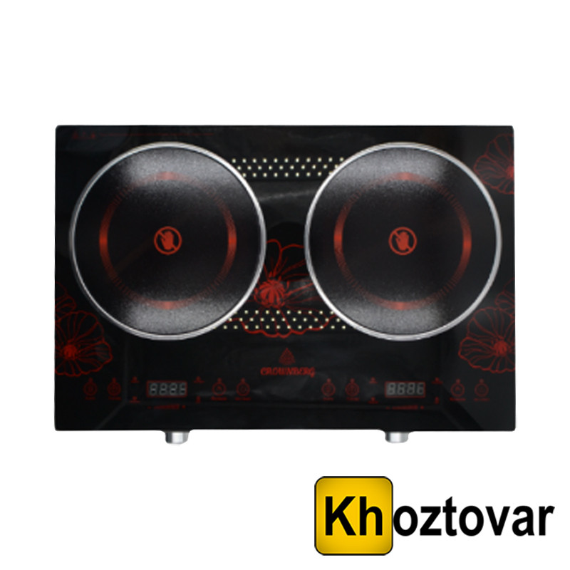 Інфрачервона електроплита Crownberg CB-1327 | 2000W, фото 1