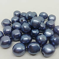 Бусины "Камушек-фонарик" серо-голубой 15 х 13 мм 500 грамм