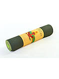 Килимок для фітнесу, йоги TPE Yoga Mat (рр. 183см*61см*6мм), фото 4
