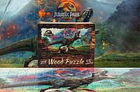 Деревянный пазл картинка Парк Юрского периода 209 элементов в подарочной коробке