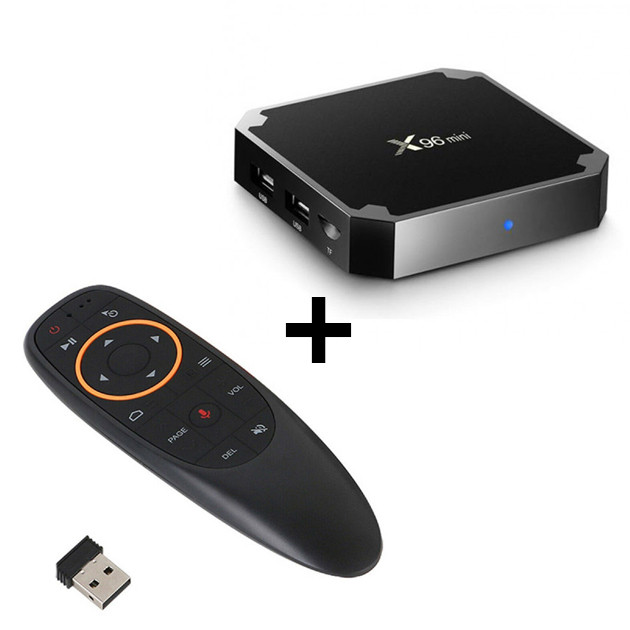 Смарт ТВ приставка Smart TV Box X96 Mini 2/16 GB + Пульт g10, Android TV приставка с пультом - фото 1 - id-p1231347922