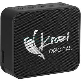 Портативна Bluetooth-колонка з вологозахистом IPX6 + бездротове заряджання Krazi Dolphin KZBS-001 Black