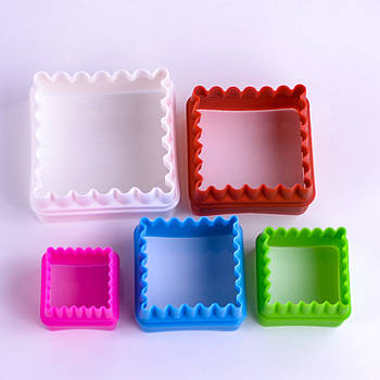 Набір двосторонніх вирубок Квадрати 5 шт.