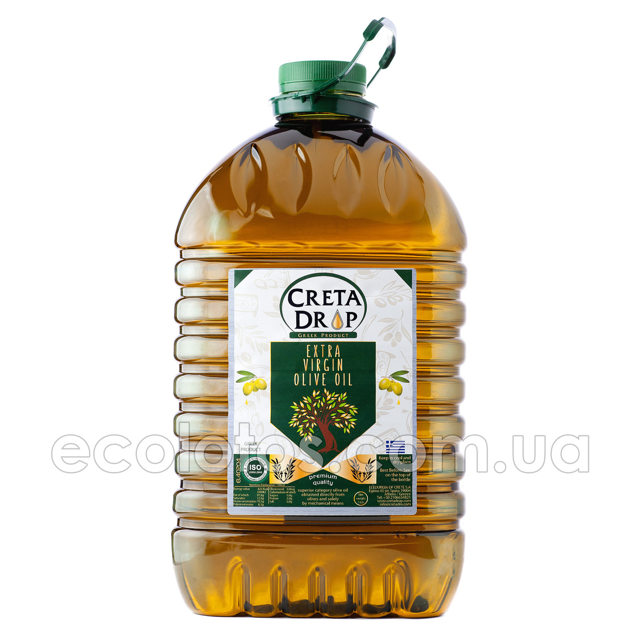 Оливкова олія "Creta Drop" Extra Virgin ПЕТ 5 л, Греція