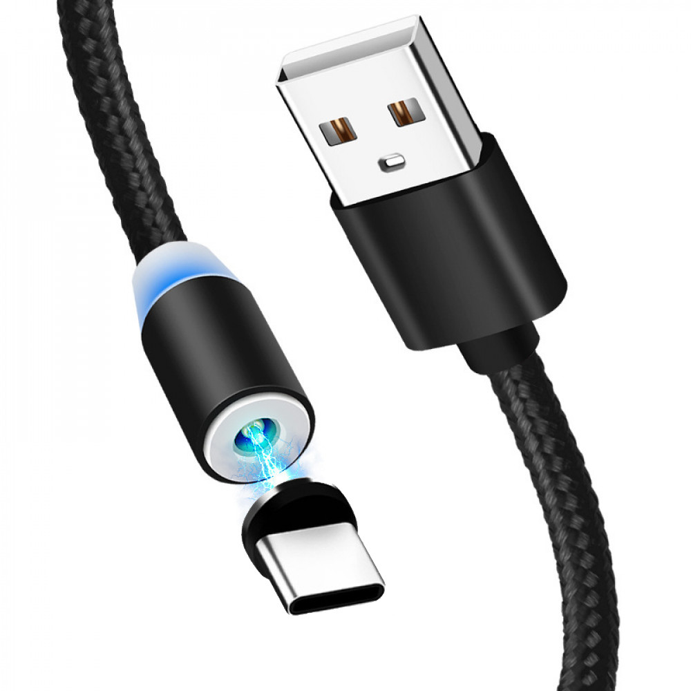 Магнитный зарядный кабель USB Type-C magneti
