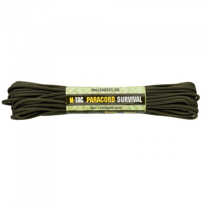 M-Tac паракорд Survival OD Green 15 метрів