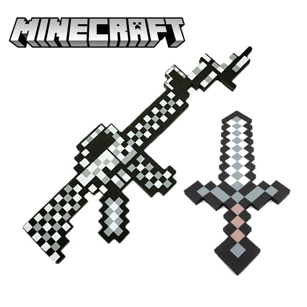 Піксельний Залізний набір зброї Minecraft Starter Pack Iron, фото 1
