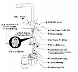 Змішувач для кухні з підключенням фільтрованої води SANTEP 876-99SD Чорний матовий, фото 8