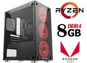 Персональний комп'ютер ZEN/AMD Ryzen 3 3200G / 8 Gb_DDR4 / SSD_120Gb / HDD_500gb / Radeon Vega, фото 1