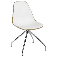 Стілець Tilia Eos-Z ніжки металеві кавовий - біла слонова кістка