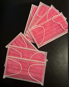 Маска медична 3-шарова SLAVNA СЛАВНА 50 шт рожева