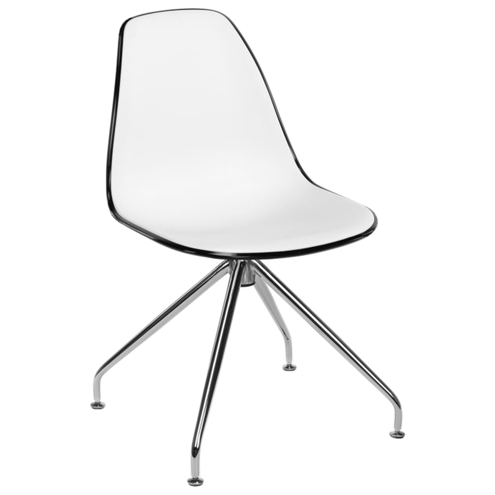 Стілець Tilia Eos-Z ніжки металеві чорний - біла слонова кістка, фото 1