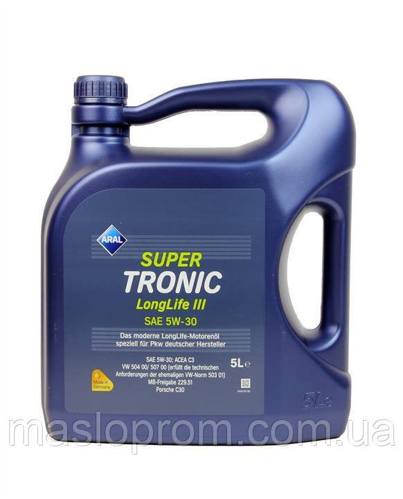 Масло ARAL SuperTronic LongLife III 5w30 5л доставка укрпоштою 0 грн