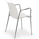 Крісло Tilia Laser ніжки хромовані біла слонова кістка, фото 2