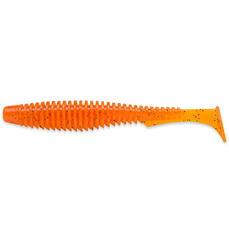 Силікон FishUp U-Shad 3" #049 - Orange Pumpkin/Black, фото 1