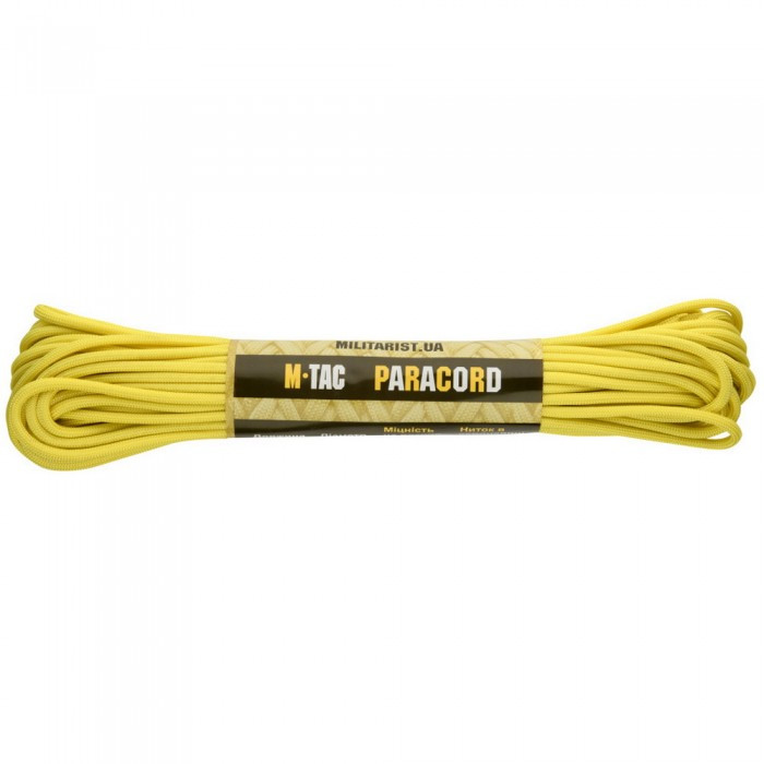 M-Tac паракорд 550 type III Yellow 15 метрів