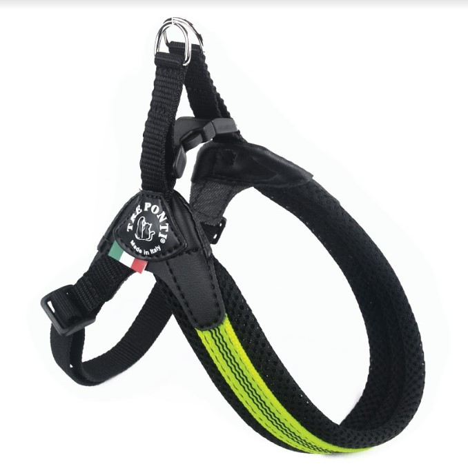 Шлея Tre Ponti Fluo Pop, жовтий, size 2 (4-5 kg)