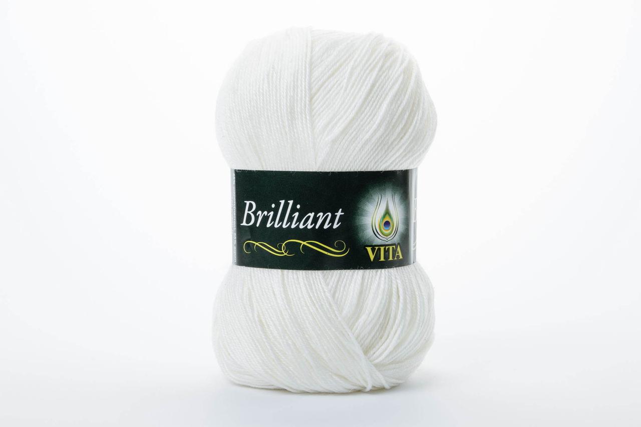 Пряжа напіввовняна VITA Brilliant, Color No.4951 білий
