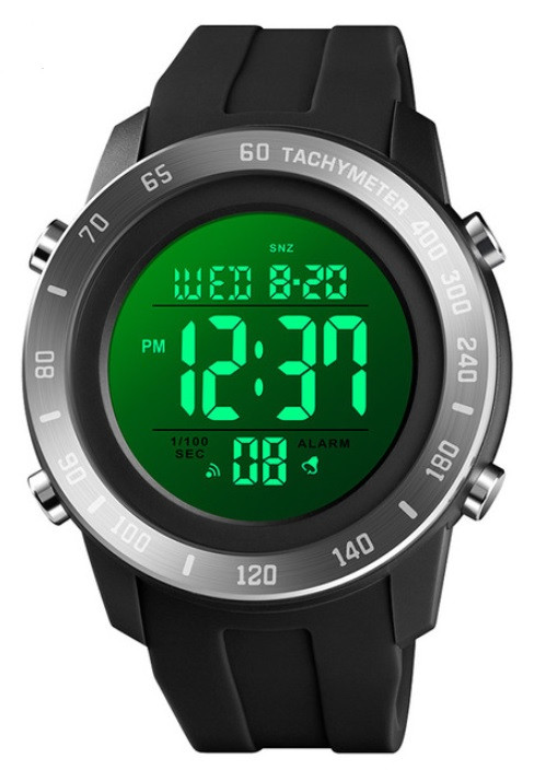 Мужские наручные часы Skmei 1524 Triger. Спортивные электронные часы с будильниками