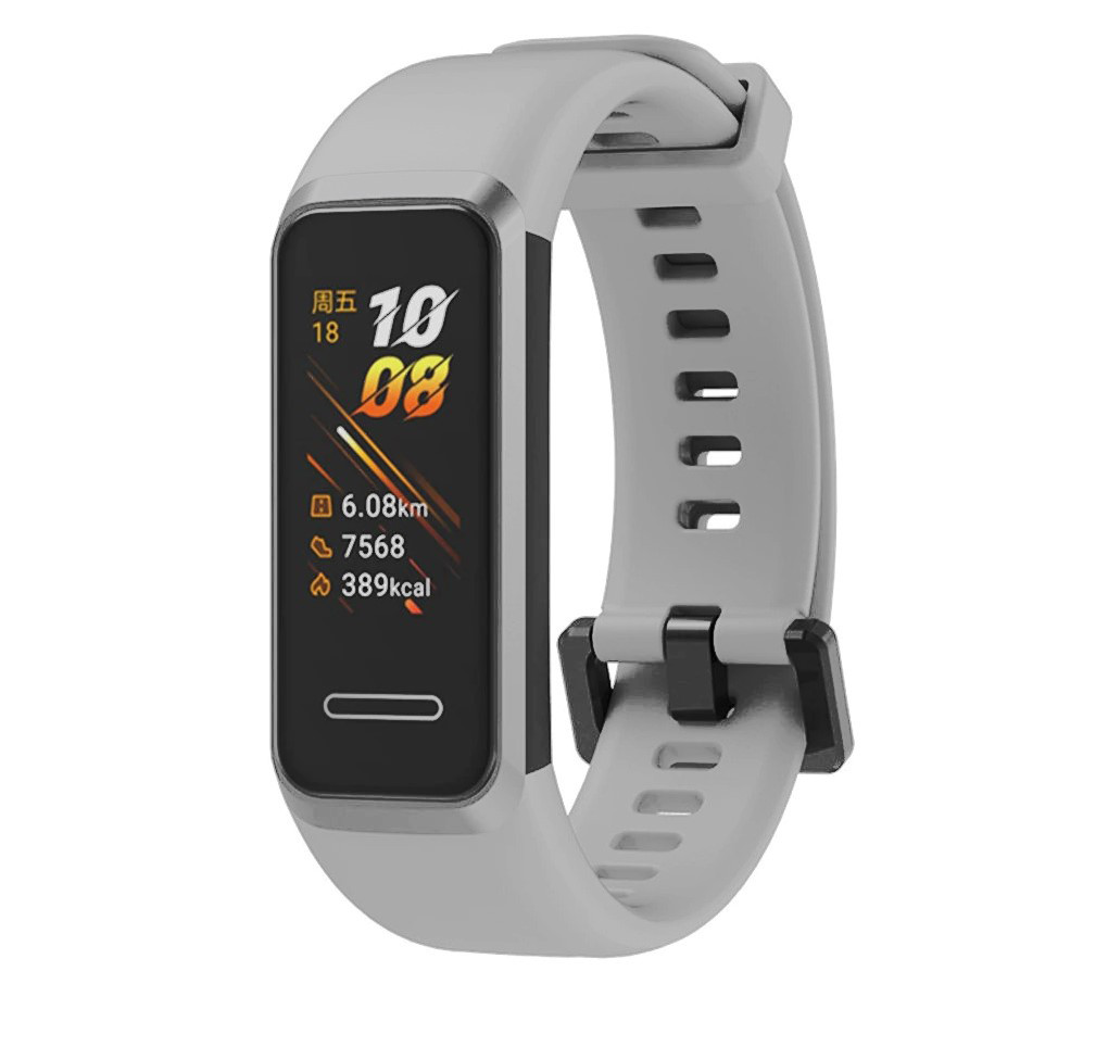 Силіконовий ремінець Primo для фітнес браслета Huawei Band 4 - Grey