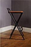 Стильний стілець Лофт підійде для барів, кафе, кухні студії, і просто для себе, фото 4