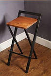 Стильний стілець Лофт підійде для барів, кафе, кухні студії, і просто для себе, фото 6