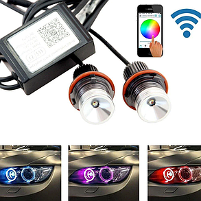 Led Marker BMW (Бмв) 20W (вт) RGB E39, E53, E60/61, E65/66, E87 BLUETOOTH, фото 1