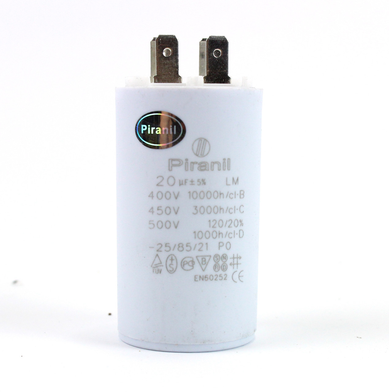 Конденсатор CBB60 20 мкФ 450 V, з клемами