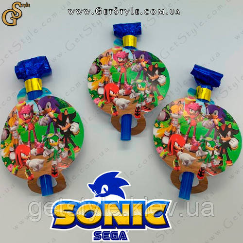 Свисток святковий Соник - "Sonic Whistle" - 3 шт