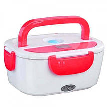 Ланч бокс с подогревом The Electric Lunch Box 12V автомобильный контейнер для подогрева еды в машину Красный с, фото 2