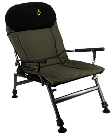Крісло коропове для риболовлі Elektrostatyk FK5 посилене з підлокітниками, модель 2021