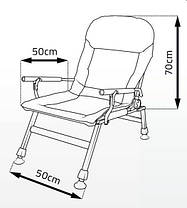 Крісло коропове для риболовлі Elektrostatyk FK5 посилене з підлокітниками, модель 2021, фото 3