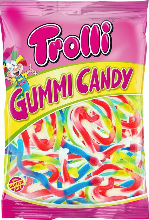 Желейні цукерки Trolli Gummi Candy змії 1000 г Німеччина, фото 1