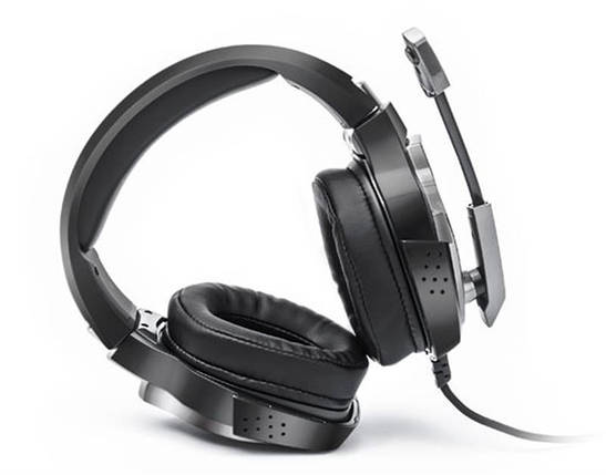Навушники гарнітура накладні REAL-EL GDX-7680 Black, фото 2