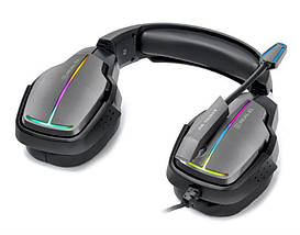 Навушники гарнітура накладні REAL-EL GDX-7680 Black, фото 3