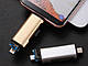Універсальний кард-рідер 5 в 1 OTG USB, Type-C, microUSB для MicroSD (TF) і SD. Картрідер адаптер Card Reader  Сріблястий, фото 6