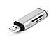 Універсальний кард-рідер 5 в 1 OTG USB, Type-C, microUSB для MicroSD (TF) і SD. Картрідер адаптер Card Reader  Сріблястий, фото 4