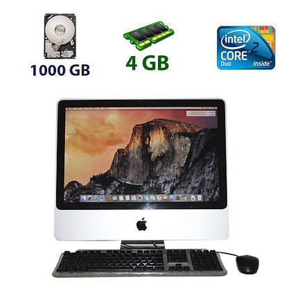 Apple iMac (Mid 2007) / 20" (1680x1050) / Intel Core 2 Duo (2 ядра по 2.0 GHz) / 4 GB DDR2 / 1000 GB HDD / ATI, фото 1