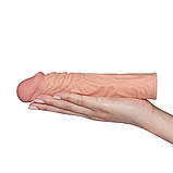 Подовжуюча насадка на пеніс Pleasure X-Tender Penis Sleeve Add 2", фото 3